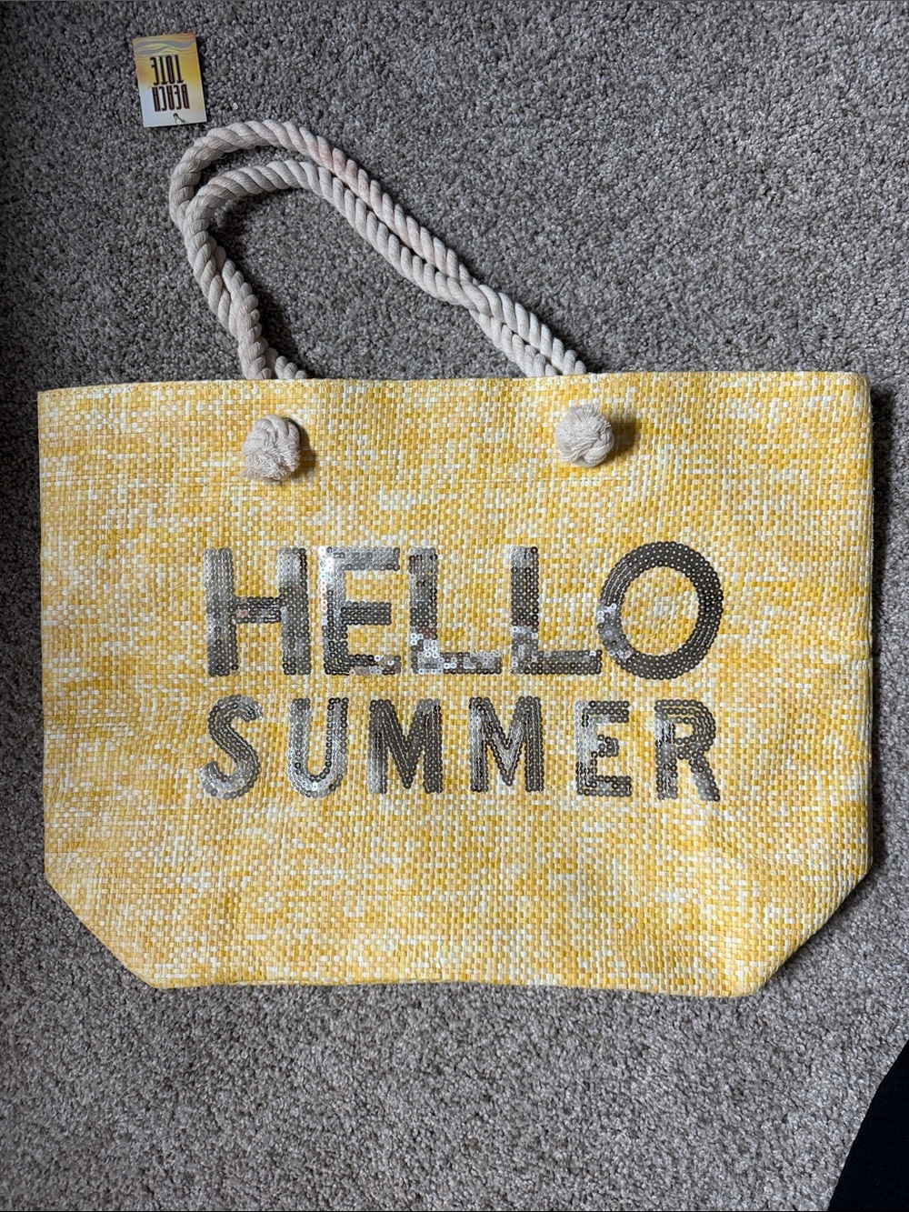 NWT Hello Summer Beach Tote